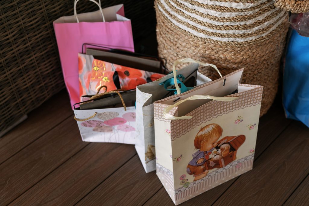 bags with gifts